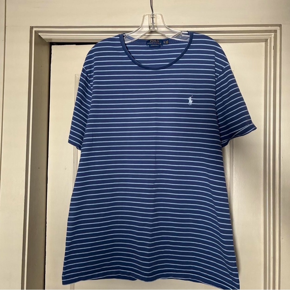 Polo by Ralph Lauren Men's Navy Striped Tee